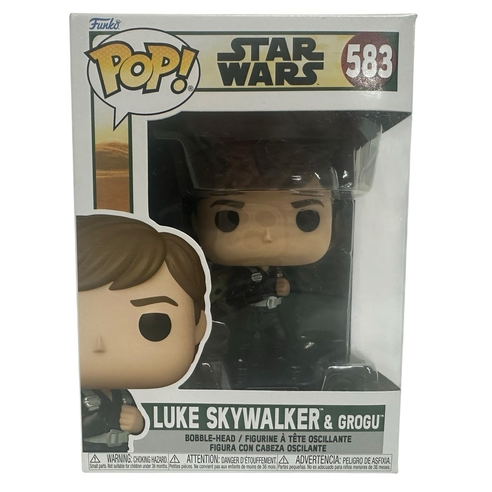 Funko POP Star Wars Luke Skywalker with Grogu Figure Book of Boba Fett 583 NIB